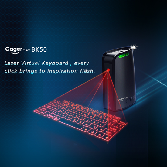 Imagen de Teclado Laser y Power Bank BK50