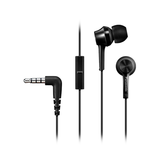 Imagen de Auriculares cableados con microfono Panasonic RP-TCM115E Negro