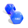 Imagen de Mancuerna Forrada en pvc 3KG Azul MHYWT-3/AZ