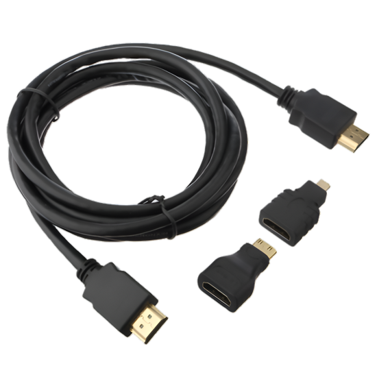 Imagen de Cable HDMI 3 en 1 (microHDMI, miniHDMI)