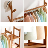 Imagen de Perchero Bambu de Pie 80x30x158cm 7 Estantes Natural