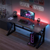Imagen de Escritorio Gamer Negro Carbono 100x60 cm Hierro y Madera