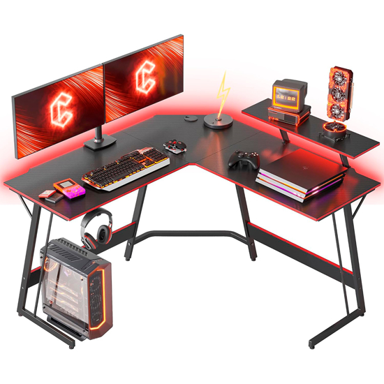 Imagen de Escritorio Gamer L, Elevación Monitor 130 cm