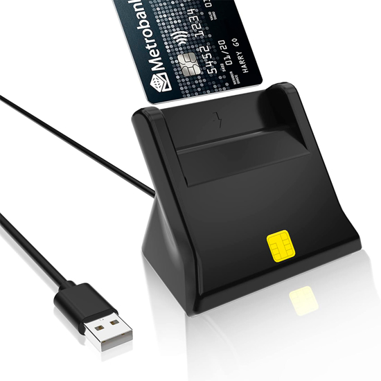 Imagen de Lector Chip Cedula Electrónica Tarjeta Inteligente USB