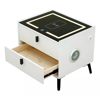 Imagen de Mesa de Luz Carga Inalámbrica, USB, Luz LED, Parlante