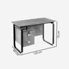 Imagen de Escritorio MDF y Metal 2 Cajones 120x60x75cm