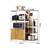 Imagen de Rack Multiuso Organizador Cocina Metal y Madera 90 cm Mövi