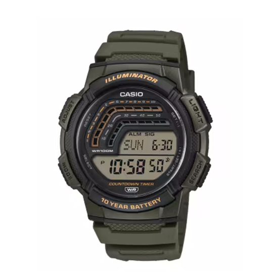 Imagen de Reloj Casio WS-1800-3A Digital Verde