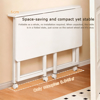 Imagen de Escritorio Minimalista Blanco Metal Y MDF Plegable