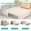 Imagen de Sofá Cama Plegable Metal Beige