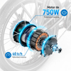 Imagen de Bicicleta Eléctrica Plegable Samebike LOTDM200II 750W 20"