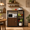 Imagen de Rack Multiuso Organizador Cocina Metal y Madera 80cm Mövi