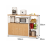 Imagen de Multiuso Organizador Cocina Metal y Madera 100cm Mövi