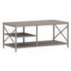 Imagen de Mesa Ratona Industrial Madera Metal Con Estantes 100x50cm Mövi