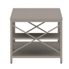 Imagen de Mesa Ratona Industrial Madera Metal Con Estantes 100x50cm Mövi