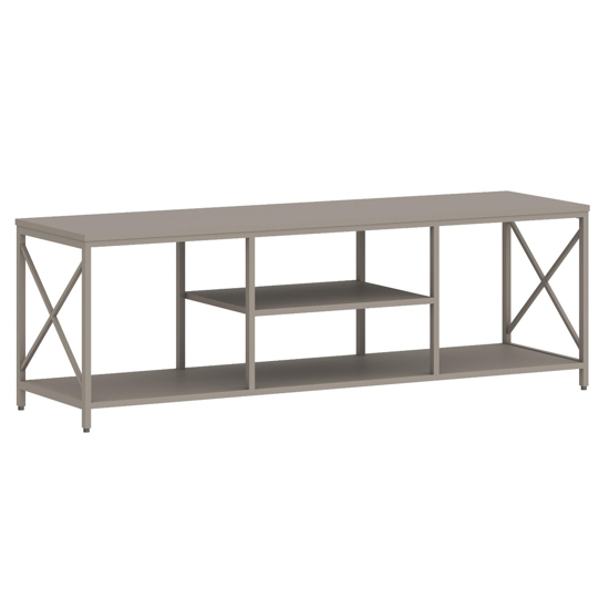 Imagen de Rack Industrial Madera Metal Con Estantes 140x40cm Mövi