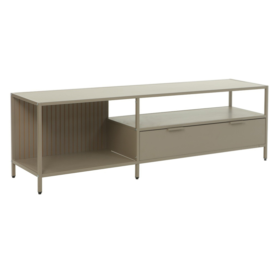 Imagen de Rack Para TV De MDF y Metal 140 Cm Con Estantes Mövi