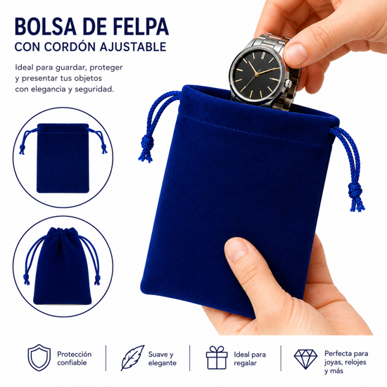Imagen de bolsita felpa reloj 314-76
