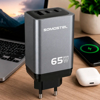 Imagen de Cargador Somostel Para Celular 65W Triple Puerto Y Cable