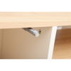 Imagen de Rack TV Hierro y Madera 120cm Estantes Gabinete Mövi