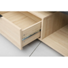 Imagen de Mesa Ratona 90cm Natural y Negro con Ruedas Mövi