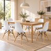 Imagen de Silla Comedor Nórdica Eames Blanca Mövi