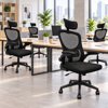 Imagen de Silla De Oficina Ergonómica Con Apoyacabezas Mövi